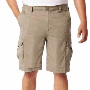 NEW Unionbay Men's Size 38 Cargo Shorts Tan Cotton Spandex Blend